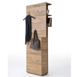 Wohnen Garderoben|Garderoben*Flurgarderobenset Grasido in Weiß Hochglanz Eiche (dreiteilig)