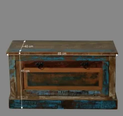 Wohnen Shabby Chic Möbel|Diele Komplett*Flurgarderobenset Jamaica in Bunt Shabby Chic (sechsteilig)