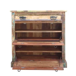 Wohnen Shabby Chic Möbel|Diele Komplett*Flurgarderobenset Jamaica in Bunt Shabby Chic (sechsteilig)