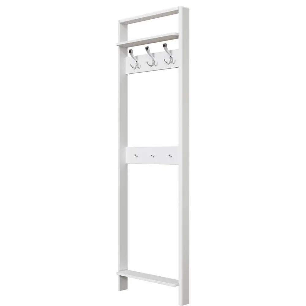 Wohnen Flurmöbel Kombination in Weiß gewachst - Oranias (vierteilig)