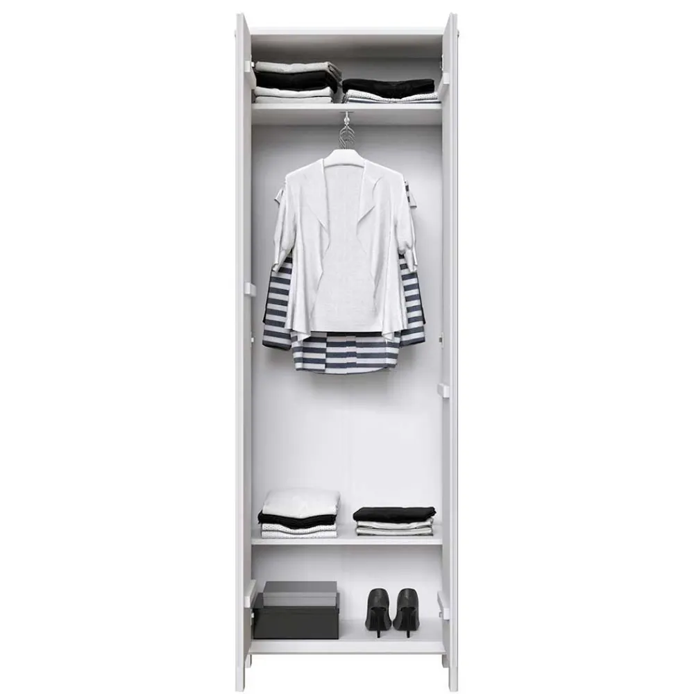 Wohnen Flurmöbel Kombination in Weiß gewachst - Oranias (vierteilig)