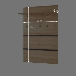 Wohnen Flurmöbel Set Curelino in Buche (sechsteilig)