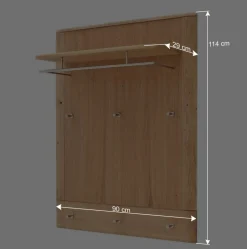 Wohnen Flurmöbel Set in Eiche Bianco - Mabasa (fünfteilig)