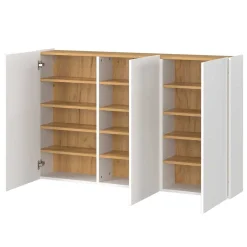 Wohnen Flurmöbel Set in Weiß - Cuyano (dreiteilig)