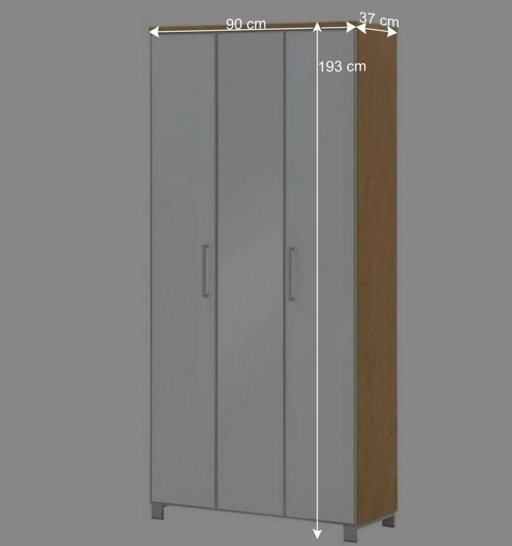 Wohnen Garderobenschränke*Flurschrank Wynoca in Weiß Glas beschichtet