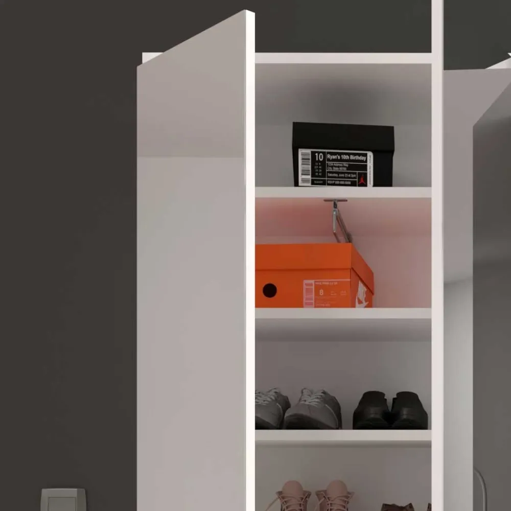 Wohnen Garderobenschränke*Flurschränke mit Spiegelfronten - Ejulia (zweiteilig)