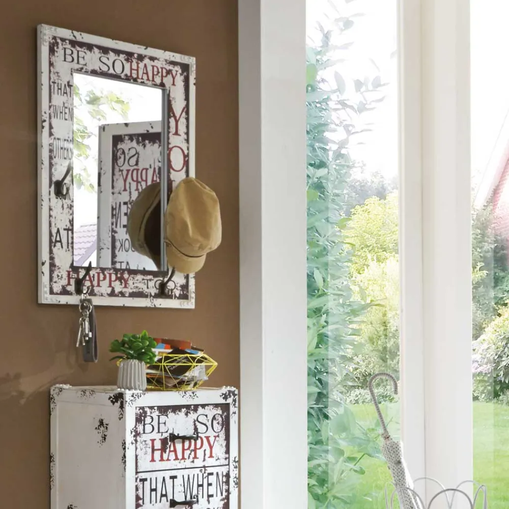 Wohnen Flurspiegel Bigova mit Haken