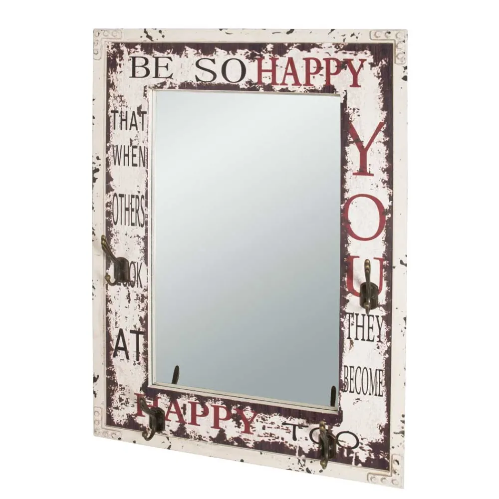 Wohnen Flurspiegel Bigova mit Haken