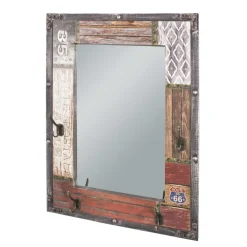 Wohnen Flurspiegel Brass in Braun