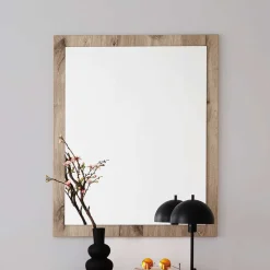 Wohnen Flurspiegel in Holzoptik in Wildeiche - Baiamare