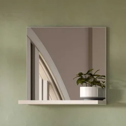 Wohnen Flurspiegel mit Ablage in Weiß - modernes Design - Dany