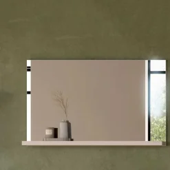 Wohnen Flurspiegel mit Ablage in Weiß - modernes Design - Dany