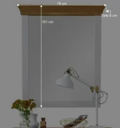 Wohnen Flurspiegel Sibiuta in Weiß