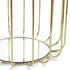 Wohnen Barhocker|Sessel & Hocker*Formschöner Hocker Tisch in Rot Samt - Loyadica