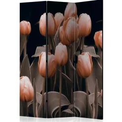 Wohnen Wohnzimmer-Regale|Paravents*Foto Paravent aus Leinwand mit Tulpen Motiv - Tofos