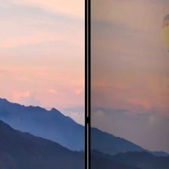 Wohnen Wohnzimmer-Regale|Paravents*Foto Paravent Heißluftballon über Bergen - Akura