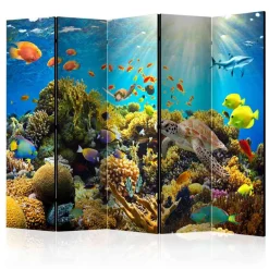 Kinder Wohnen Foto Paravent Korallenriff & Meerestiere - Ceskan