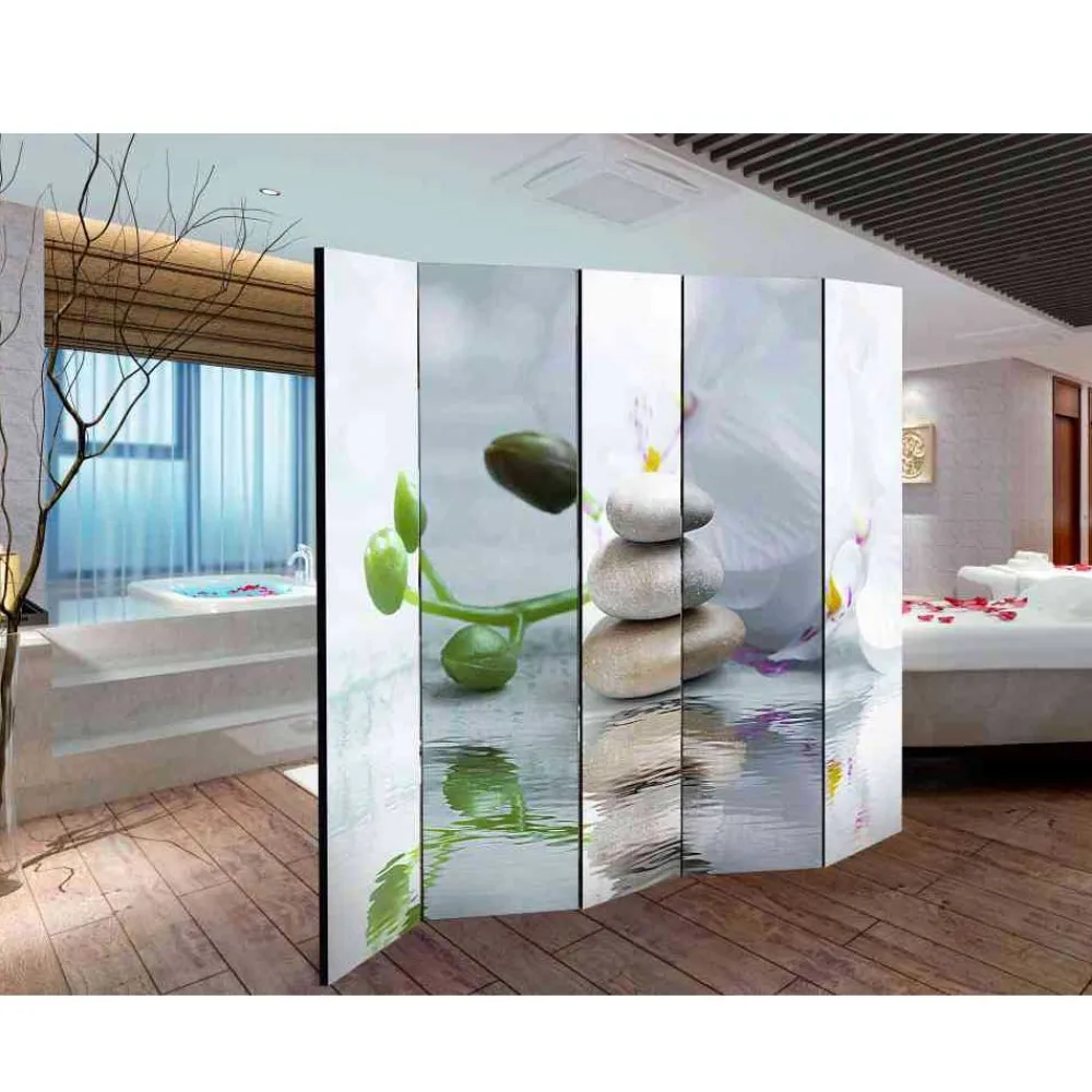 Wohnen Asiatische Möbel*Fotodruck Paravent für Bad & Home Spa - Magross