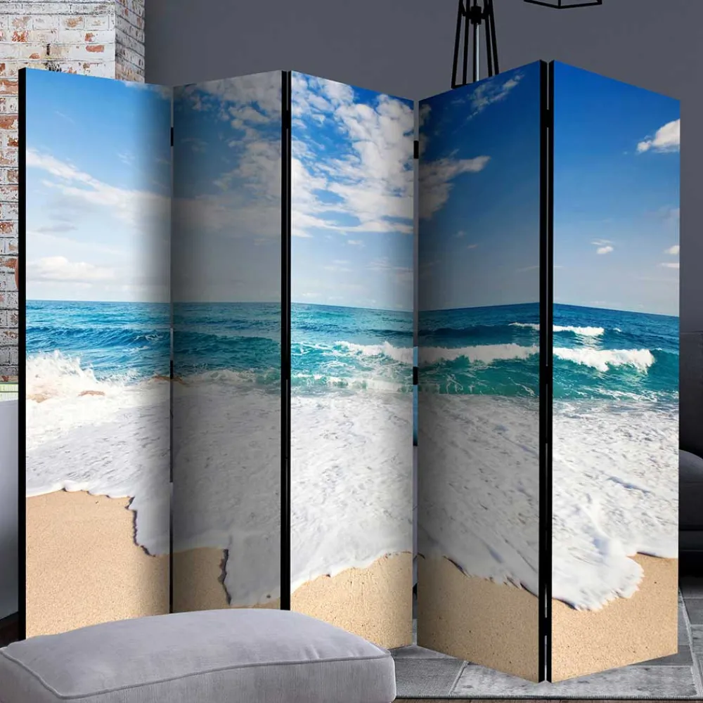 Wohnen Fotodruck Paravent Strand & Meer & Wellen - Linstead