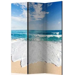 Wohnen Fotodruck Paravent Strand & Meer & Wellen - Linstead