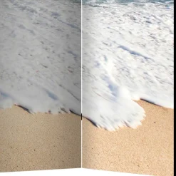 Wohnen Fotodruck Paravent Strand & Meer & Wellen - Linstead