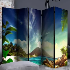 Wohnen Wohnzimmer-Regale|Paravents*Foto-Paravent Insel Paradies - Dinamaro