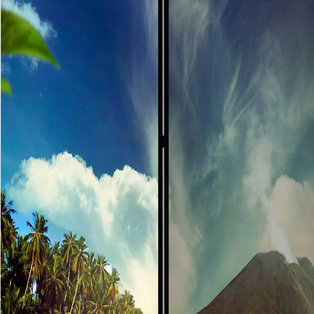 Wohnen Wohnzimmer-Regale|Paravents*Foto-Paravent Insel Paradies - Dinamaro