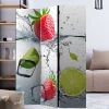 Wohnen Wohnzimmer-Regale|Paravents*Fotoprint Raumtrenner mit Früchten Wasser Eis - Piratro