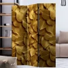 Wohnen Fotoprint Trennwand mit Blättern in Goldfarben - Jimm