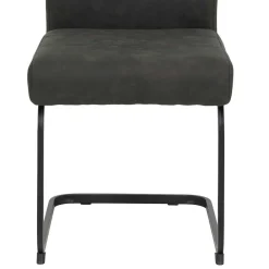 Wohnen Schwarze Möbel|Küchenstühle*Freischwinger Stuhl mit hoher Lehne - Ivros (Set)