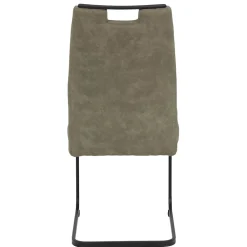 Wohnen Küchenstühle|Esszimmerstühle*Freischwinger Swingstuhl in Schlamm - Dastrata (Set)