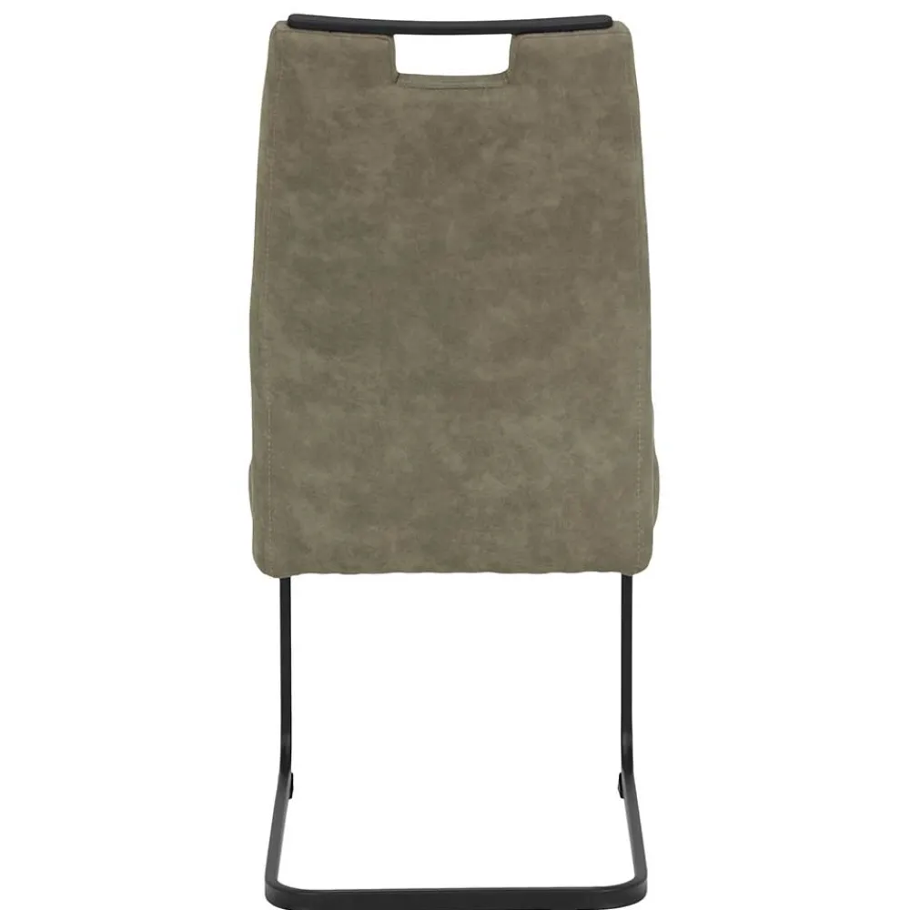 Wohnen Küchenstühle|Esszimmerstühle*Freischwinger Swingstuhl in Schlamm - Dastrata (Set)