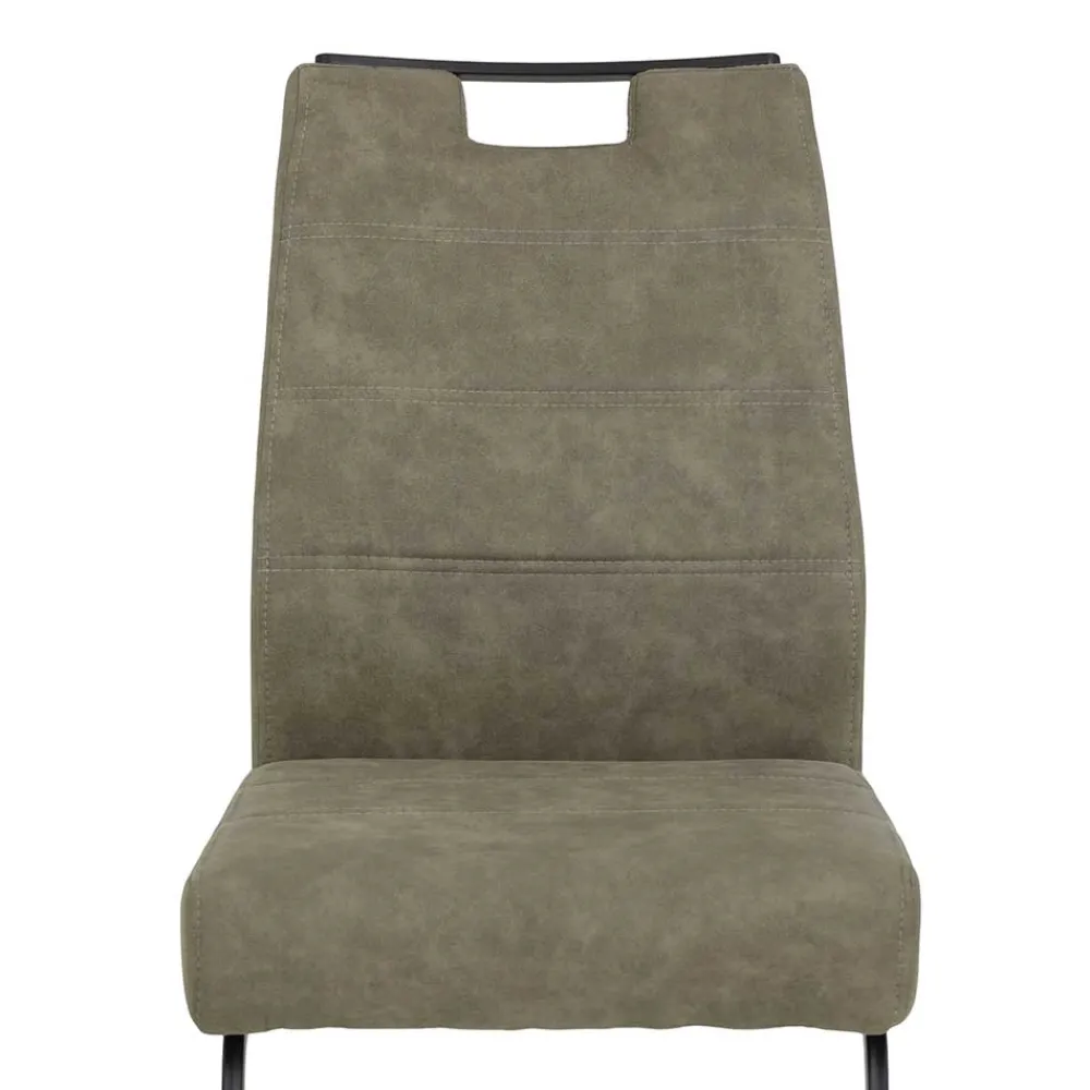 Wohnen Küchenstühle|Esszimmerstühle*Freischwinger Swingstuhl in Schlamm - Dastrata (Set)