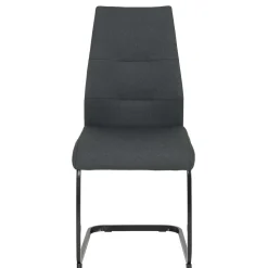 Wohnen Esszimmerstühle|Stühle*Freischwingerstühle in Anthrazit & Schwarz - Wady (Set)