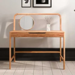 Wohnen Frisiertisch mit Spiegel aus Kernbuche - Lana