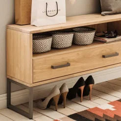 Wohnen Schuhschränke|Garderobenbänke*Funktionelle Flurbank aus Holz - Dulciana