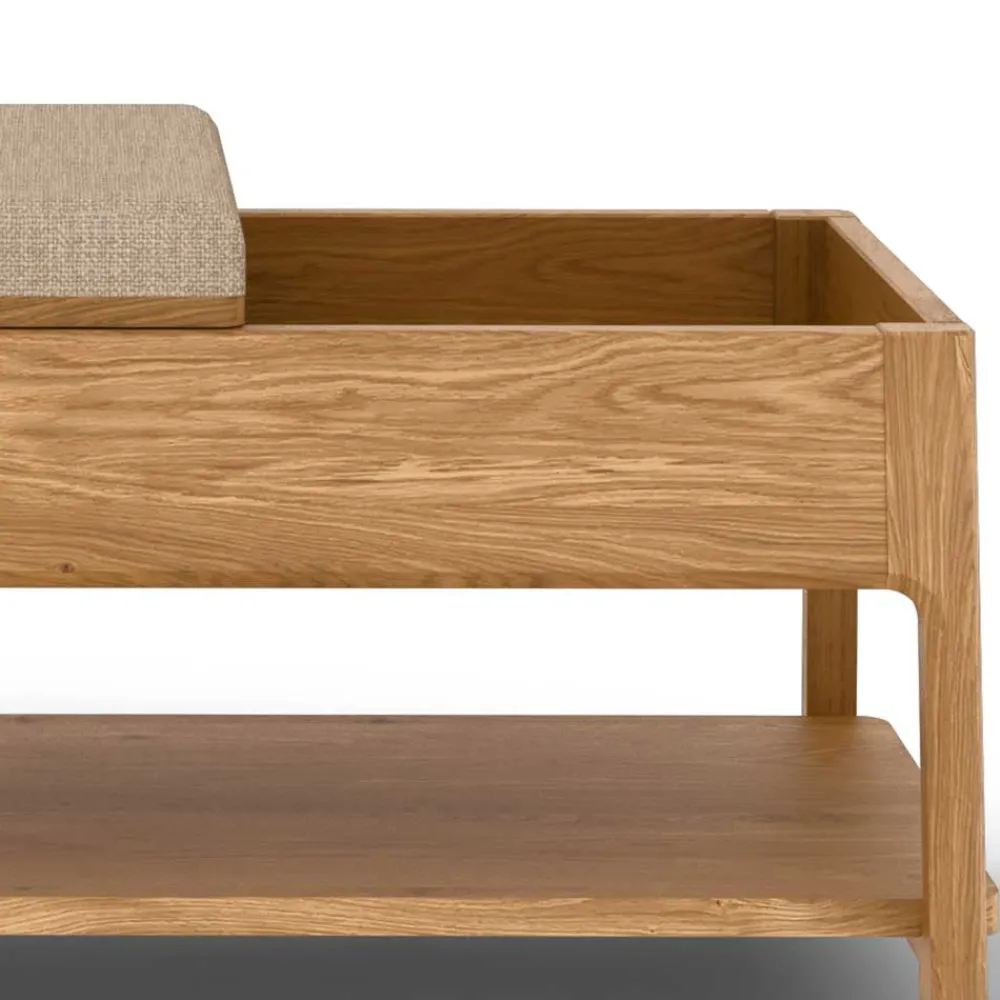 Wohnen Küchenbänke|Esszimmerbänke*Funktionelle Schlafzimmerbank aus Wildeiche - Laida