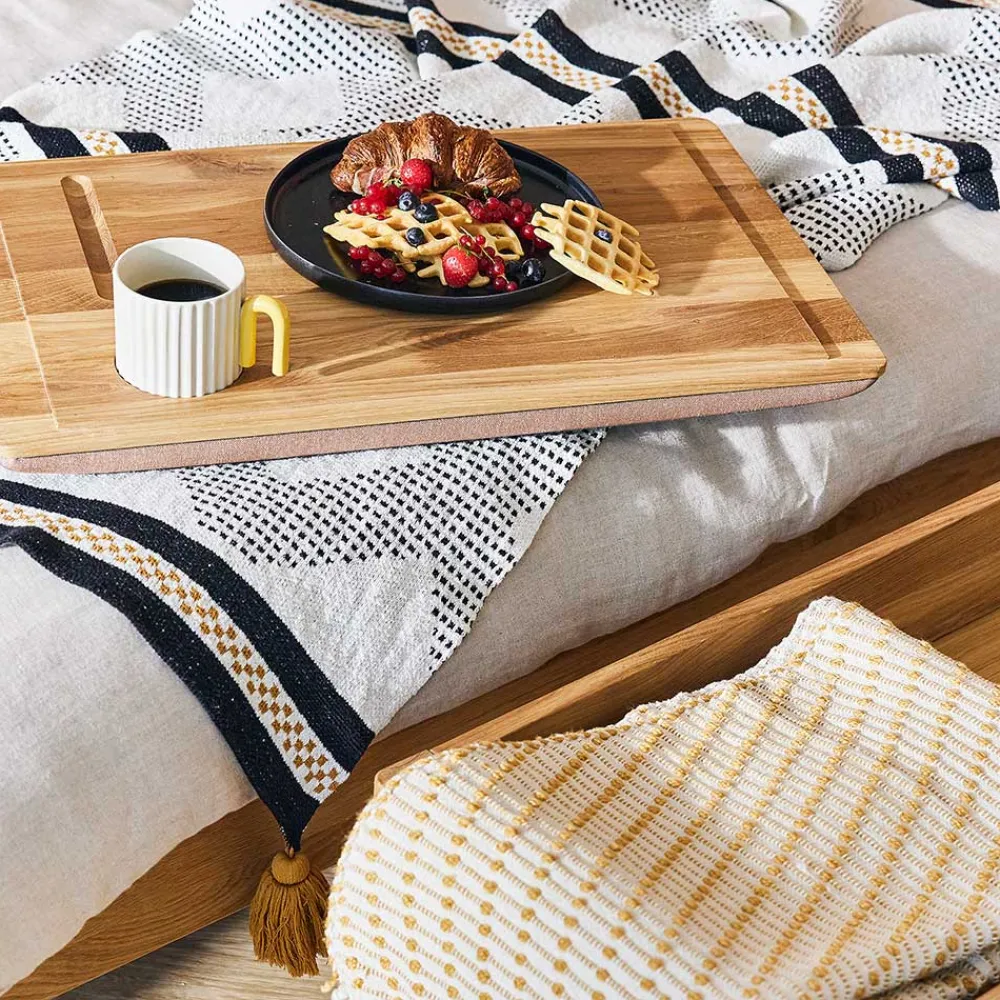 Wohnen Küchenbänke|Esszimmerbänke*Funktionelle Schlafzimmerbank aus Wildeiche - Laida