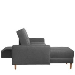 Wohnen Retro Möbel|Schlafsofas*Funktionelles Ecksofa in Dunkelgrau - Kalastania (zweiteilig)