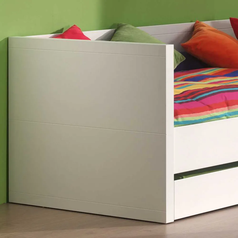 Kinder Wohnen Funktionelles Jugendbett Raven in Weiß