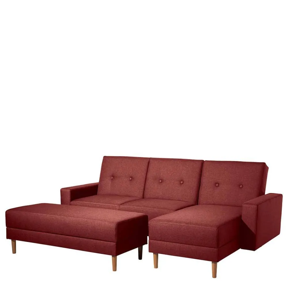 Wohnen Funktionsecke mit Hocker Set - Murcian (zweiteilig)