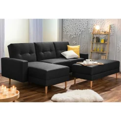 Wohnen Retro Möbel|Sofas*Funktionsecke mit Hocker Set - Cunicci (zweiteilig)