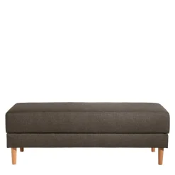 Wohnen Funktionsecksofa in Braun mit Erle - Iljona (zweiteilig)