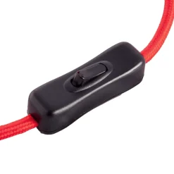 Wohnen Galgen Design Tischleuchte in Schwarz Rot - Lacuva