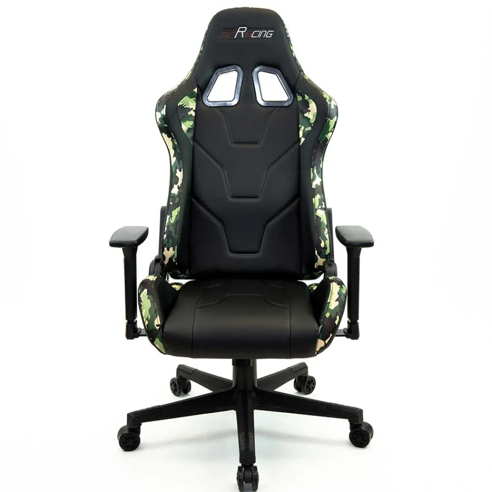 Wohnen Gamer Drehstuhl in Schwarz & Camouflage - Babeny