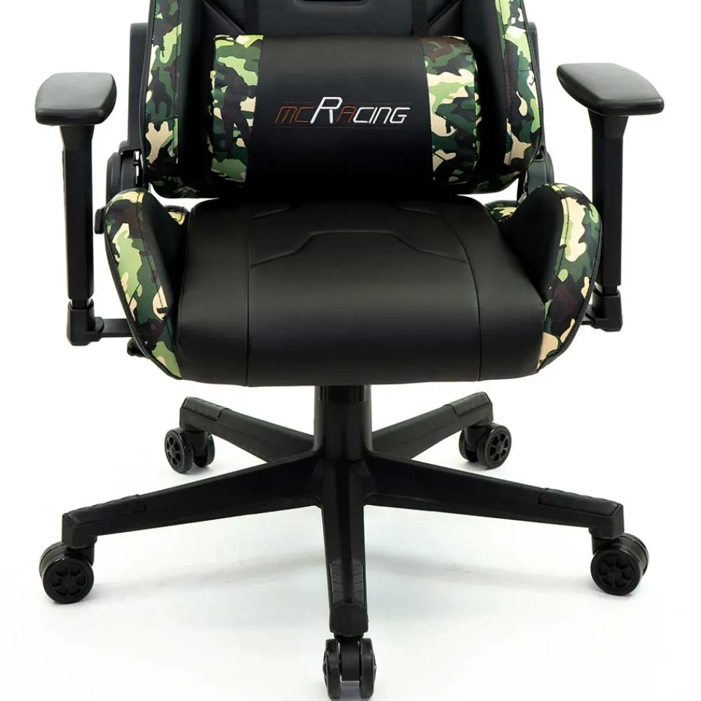 Wohnen Gamer Drehstuhl in Schwarz & Camouflage - Babeny