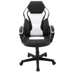 Wohnen Gaming Computerstuhl in Schwarz Weiß - Bajan