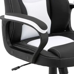 Wohnen Gaming Computerstuhl in Schwarz Weiß - Bajan