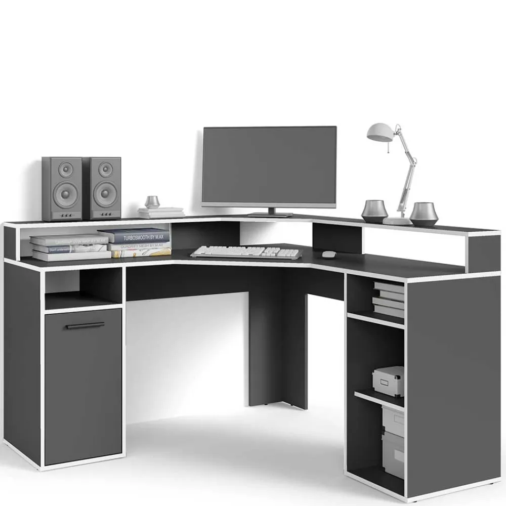 Wohnen Gaming Schreibtisch im Winkeldesign - Docrona