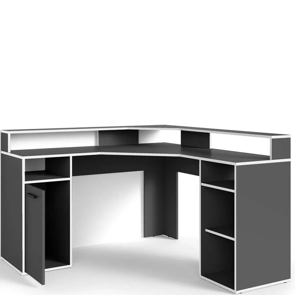 Wohnen Gaming Schreibtisch im Winkeldesign - Docrona